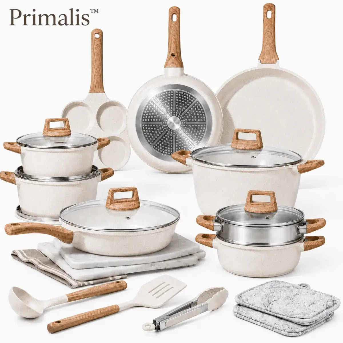 Primalis™ — set de ollas antiadherentes
